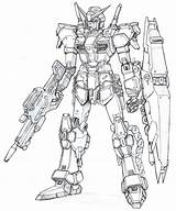 Gundam Mech X4 Agito666 Wing Exia sketch template