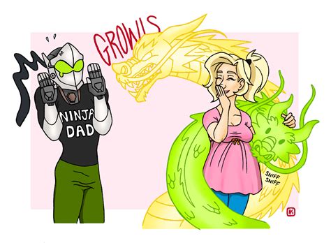 i think this is cute n all but genji lost like 80 of his body overwatch pinterest