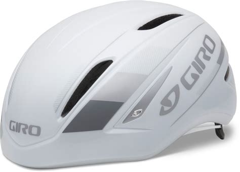 giro air attack aero road helmet large whitesilver   helmets time trial aero