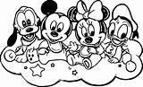 Mickey Coloring Pages Baby Friends Mouse Disney Clubhouse Family Printable Color Sheet Resolution Getcolorings sketch template