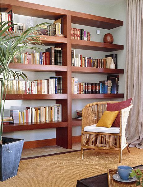 ideas  organize  home library   living room shelterness