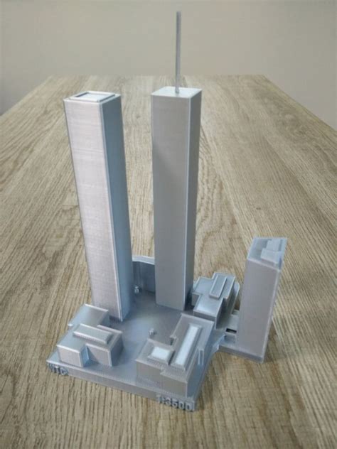 original wtc world trade center twin towers  york city ny   scale architectural model