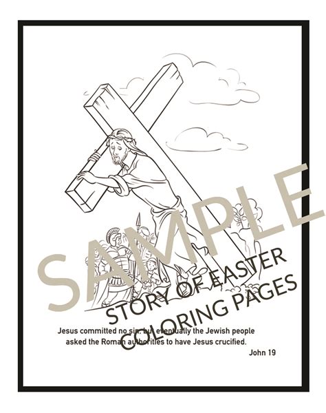 christian easter coloring pages printables  kids adults christ