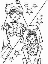 Coloring Anime Sailor Pages Saturn Moon Book Pluto Printable Dye Tie Print Books Venus Manga Kids Characters Japanese Adult Series sketch template