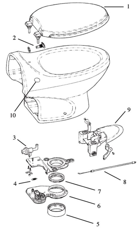 toilet plumbing parts diagram