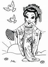 Coloring Pages Chinese Girl China Printable Color Getcolorings Ancient Print sketch template