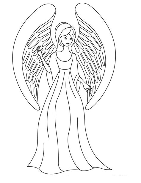 printable angel coloring pages coloringmecom