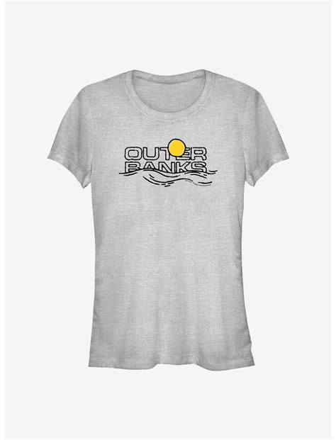 Outer Banks Title On Horizon Girls T Shirt Grey Hot Topic