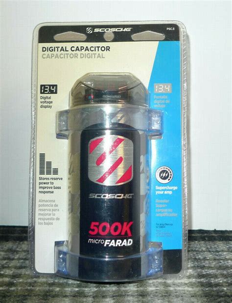 scosche digital capacitor  micro farad psc ebay