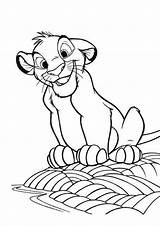 King Simba Rey Imagina Colorir Rei Leão Leones Siluetas sketch template