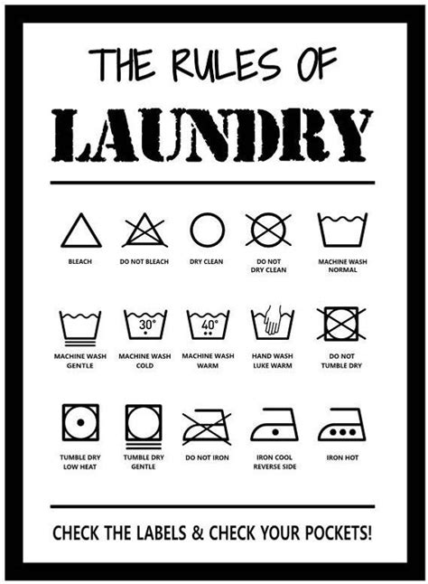 rules  laundry decals laundry tag stickers pattern etsy