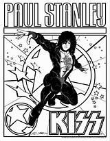 Kiss Coloring Pages Band Colouring Book Photobucket Paul Stanley Books Party Kids Track List Jerry Manzanares Choose Board S203 sketch template