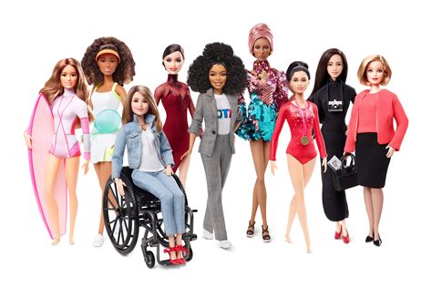 mattel unveils barbie doll versions  real female athletes