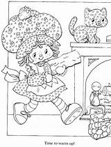 Strawberry Shortcake Coloring Pages Vintage Book Winter Choose Board Kenner Greetings American sketch template