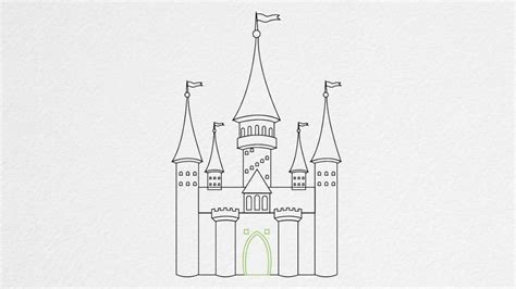 disney world castle sketch  paintingvalleycom explore collection