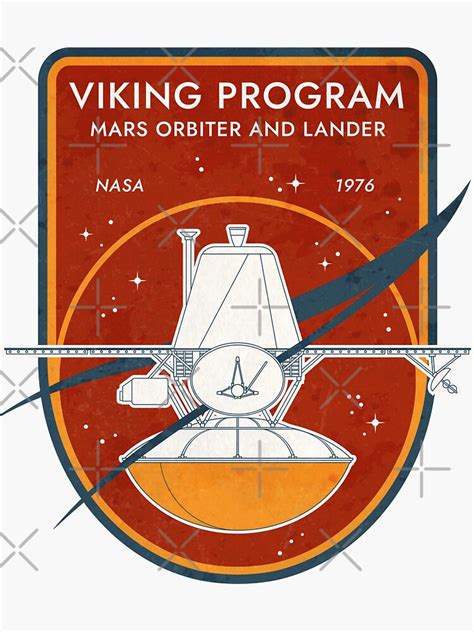 viking program mars orbiter  lander nasa  sticker  sale  bgalaxy redbubble