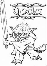 Yoda Wars Star Pages Coloring Cartoon Getcolorings Fresh sketch template