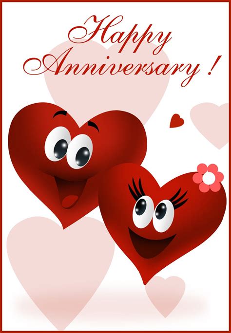 printable happy anniversary greeting card  images happy