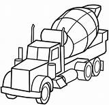 Cement Drawing Clipartmag Coloring Truck sketch template