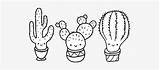 Cactus Coloring Cute Pages Mini Transparent Seekpng sketch template