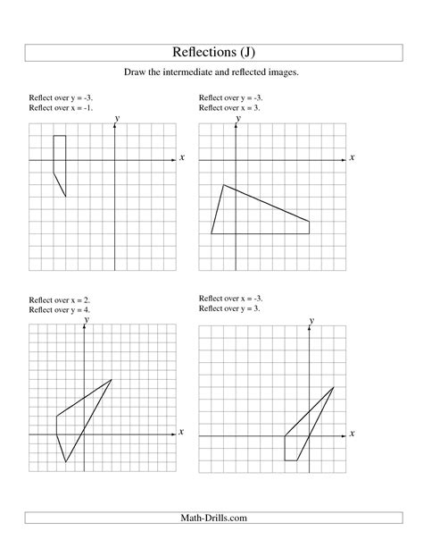 images  reflection math worksheets reflection worksheets