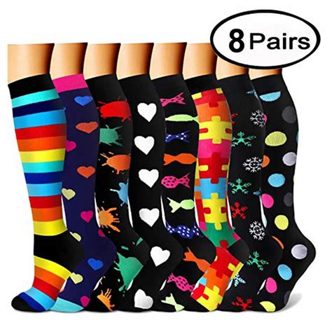 compression stockings running 8 pairs per set outdoor sport compression