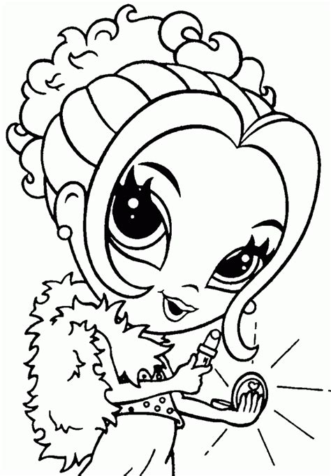 girly printable coloring pages coloring home