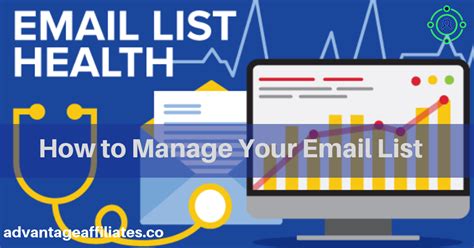 managing  email contact list