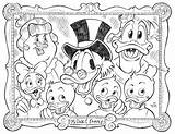 Ducktales Scrooge Webby Colouring Mcduck sketch template