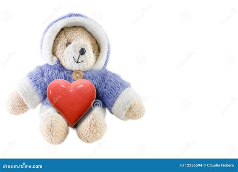 bear  heart stock photo image  holiday cheerful