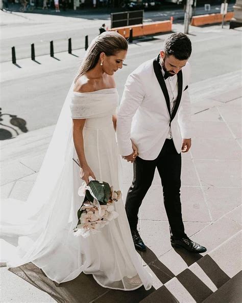 georgia young couture  instagram real bride athayleygen wearing  quince gown  custo