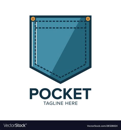 pocket logo royalty  vector image vectorstock