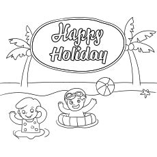 top   printable summer coloring pages