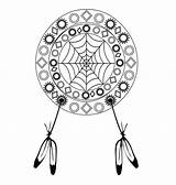 Coloring Pages Indian Catcher Dream Getdrawings Spock sketch template