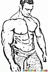 Strong Man Coloring Pages Para Colorear Drawing Adult Dibujos Visitar Realistic Getdrawings Cholo sketch template