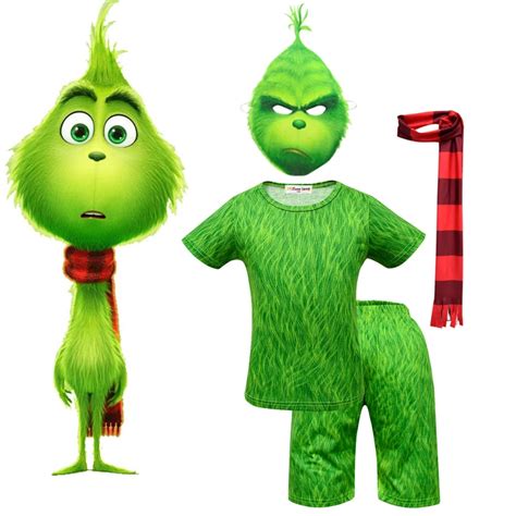 grinch bodysuit cosplay costumes baby boys girls clothes