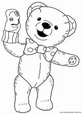 Coloring Pandy Pages Andy Cartoon Character Teddy sketch template