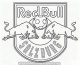Bull Red Salzburg Emblem Coloring Fc sketch template