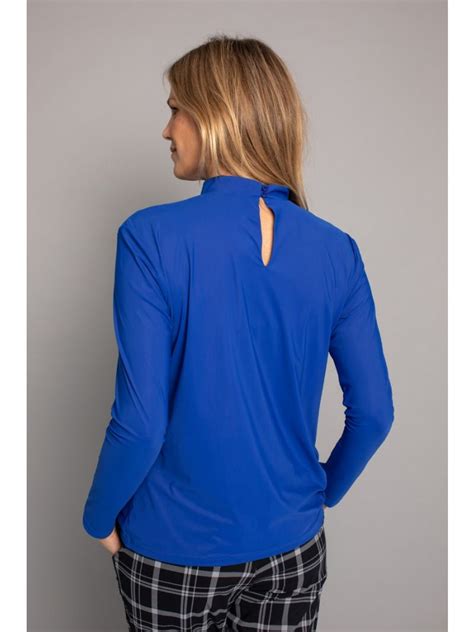 elke blouse  kobalt blauw studio anneloes