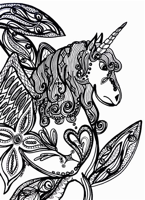 coloring pages  adults unicorn gif colorist