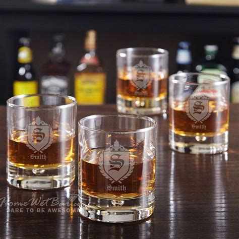 bryne oxford personalized whiskey glasses set of 4 etsy