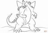Godzilla Coloring Pages Space Gigan Printable Color Print Getdrawings Troll Norwegian sketch template