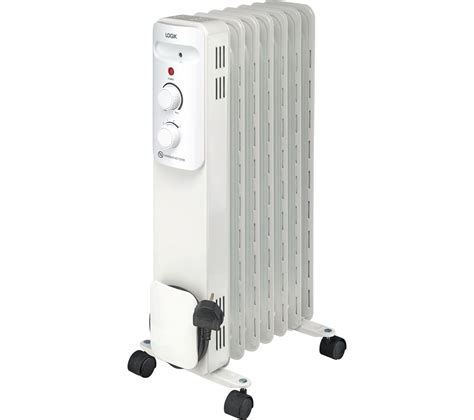 buy logik lofr portable oil filled radiator white  delivery currys