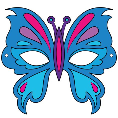 butterfly mask template  printable papercraft templates