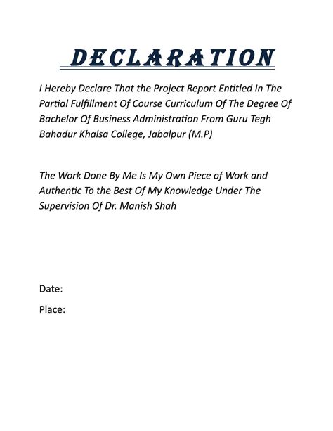 declaration  satyam bhumiya issuu