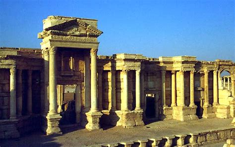 palmira syria siria theatres amphitheatres stadiums odeons