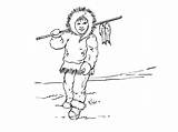 Inuit Coloriages Enfants Personnages Garcons sketch template