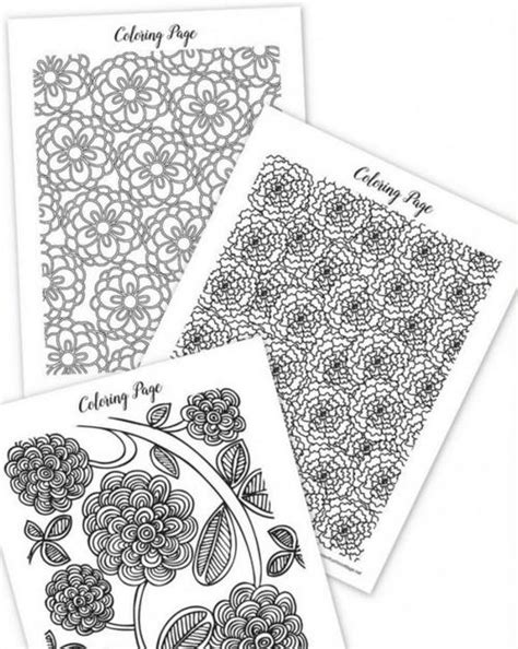 spring coloring sheets  adults favecraftscom