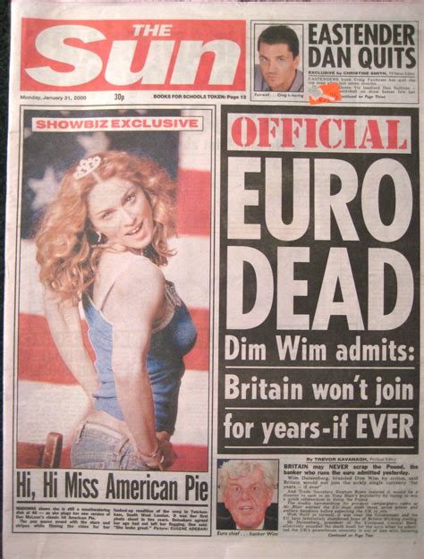 the sun newspaper tabloid january 31 2000