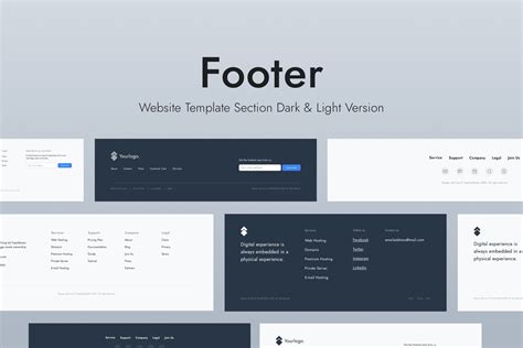 web footer template footer design web template design craft website